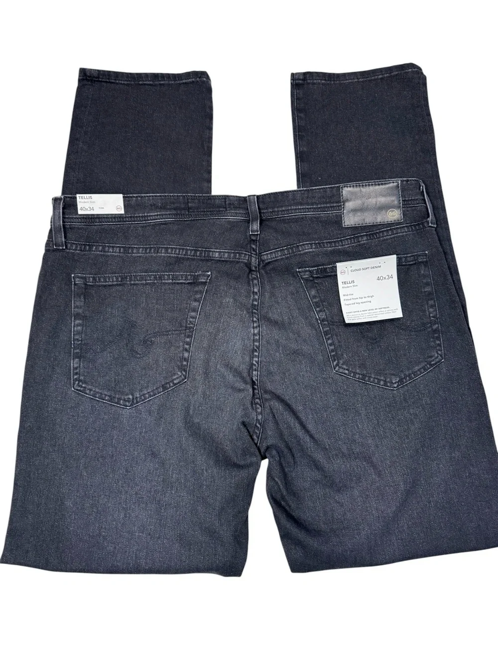 NWT New AG Tellis Modern Slim Cloud Soft Denim Jeans In Trophy Size 40 x 34